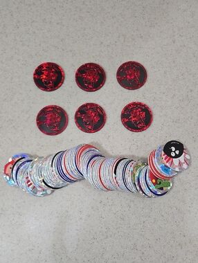 Vintage 1990s Kool Aid POGs (Large Lot Including 6 Slammers)